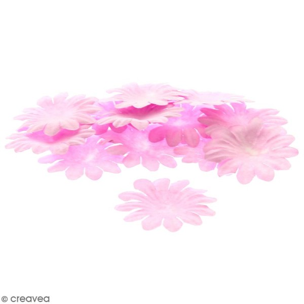 Fleurs en papier - Marguerites Roses - 5 cm - 25 pcs - Photo n°1