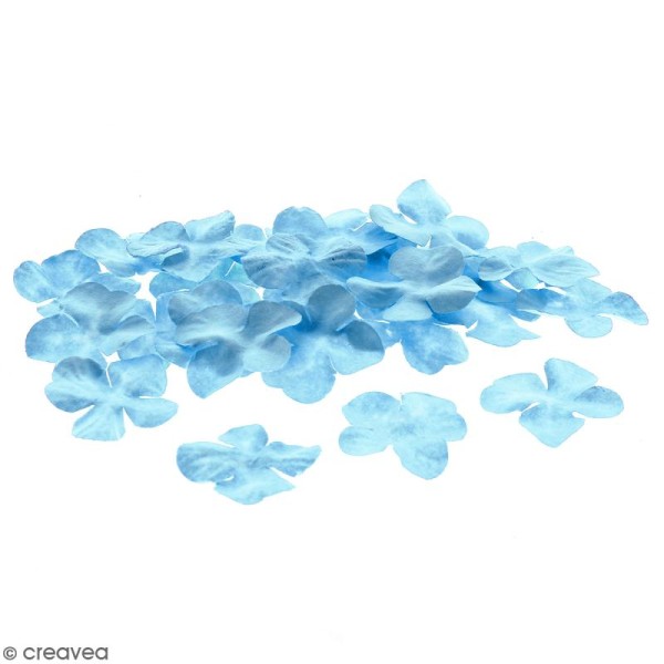 Fleurs en papier - Hortensia Bleues - 2,5 cm - 50 pcs - Photo n°1