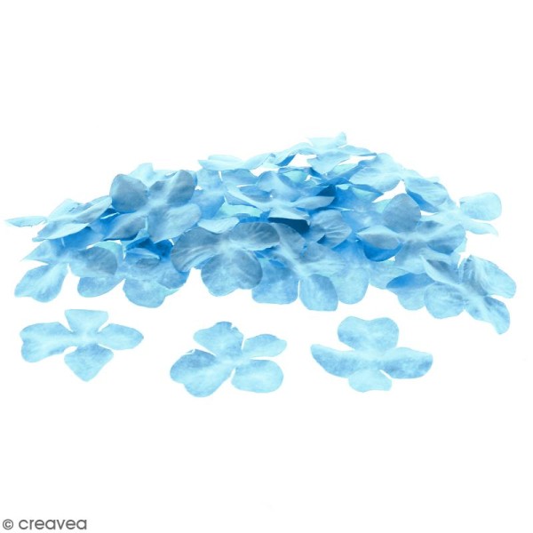 Fleurs en papier - Hortensia Bleues - 3,2 cm - 50 pcs - Photo n°1