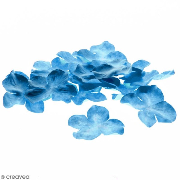 Fleurs en papier - Hortensia Bleues - 5 cm - 25 pcs - Photo n°1