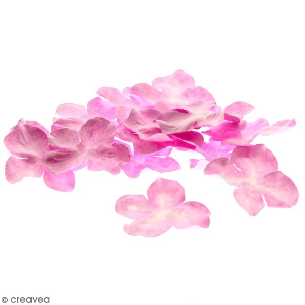 Fleurs en papier - Hortensia Roses - 5 cm - 25 pcs - Photo n°1