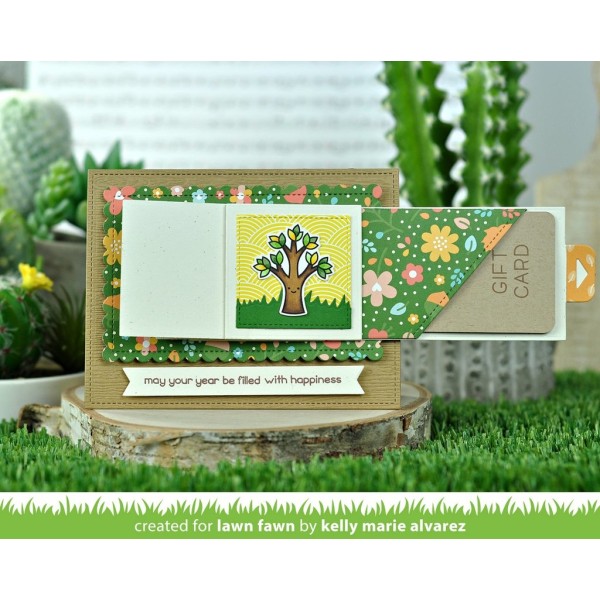 Matrice de découpe Lawn Fawn - Diagonal Gift Card Pocket - 3 pcs - Photo n°4