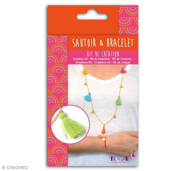 Kit de création Sautoir et Bracelet Toga - Bollywood - Photo n°1