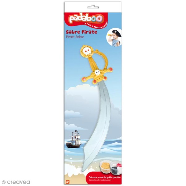 Kit de pâte à modeler Padaboo - Sabre pirate - Photo n°1