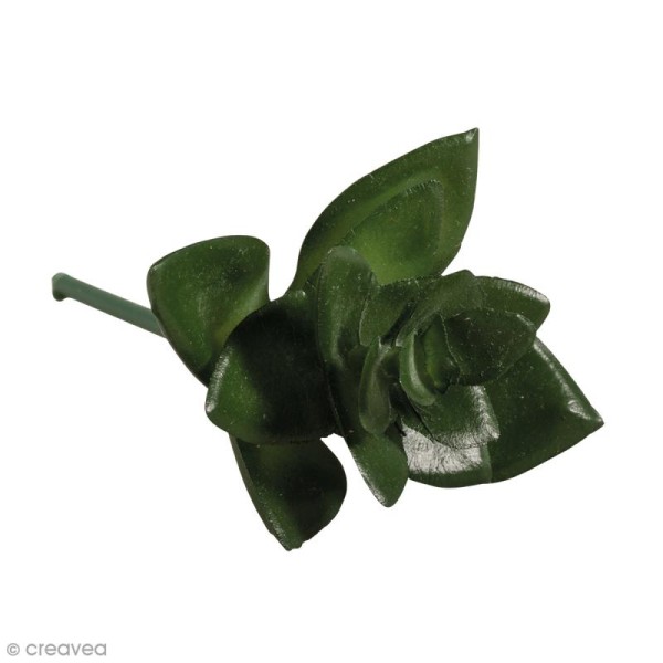 Mini plante artificielle - Haworthia - Plastique - 5 x 3,5 cm - Photo n°1
