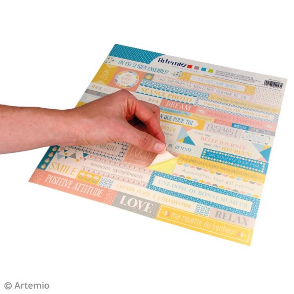 Stickers Artemio - Scandisweet - 1 planche 30,5 x 30,5 cm - Photo n°2