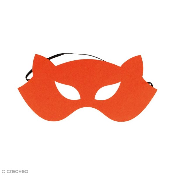 Masque en feutre - Renard orange - Photo n°1