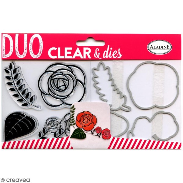 Pack Duo Clear & Dies - Rose - 8 pcs - Photo n°1