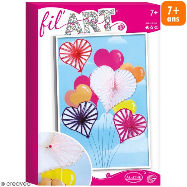 Coffret Fil'Art - Ballons coeur - Photo n°1