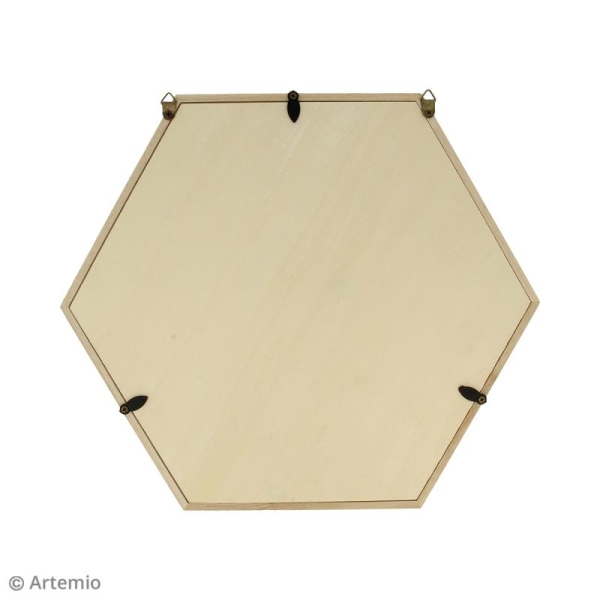 Cadre Hexagonal en bois - 30 x 26 cm - Photo n°2