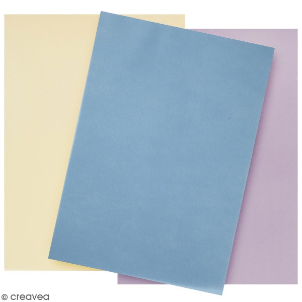 Lot de 10 feuilles de papier pailleté bleu sarcelle au toucher doux 100 g/m² A4 