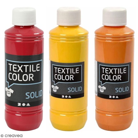 Peinture textile - Opaque - Différentes couleurs - 250 ml