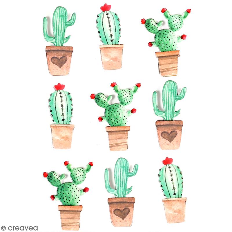 ARTOZ illustration 3d-sticker Cactus avec cœur 