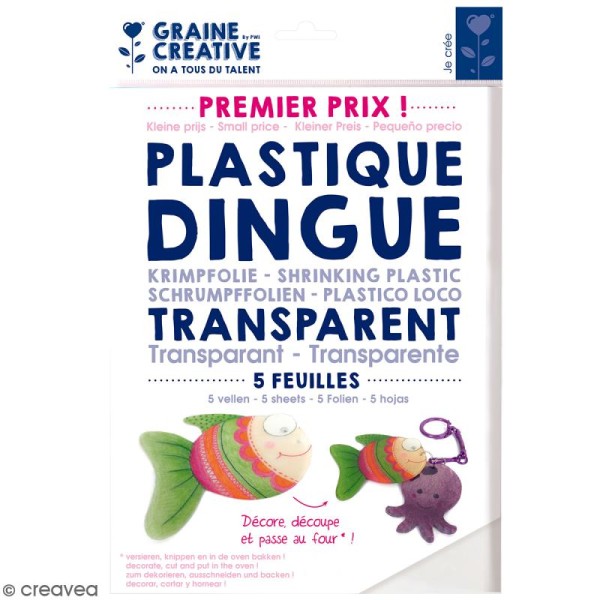 Plastique dingue transparent - 26,2 x 20,2 cm - 5 pcs - Photo n°1