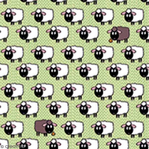 Serviette à l'unité - Moutons - Photo n°1