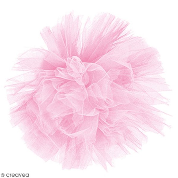 Rouleau de Tulle - Rose pâle - 15 x 2300 cm - Photo n°2