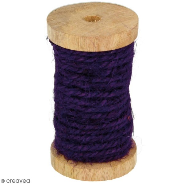 Corde naturelle - Violet - 4 mm x 6 m - Photo n°1
