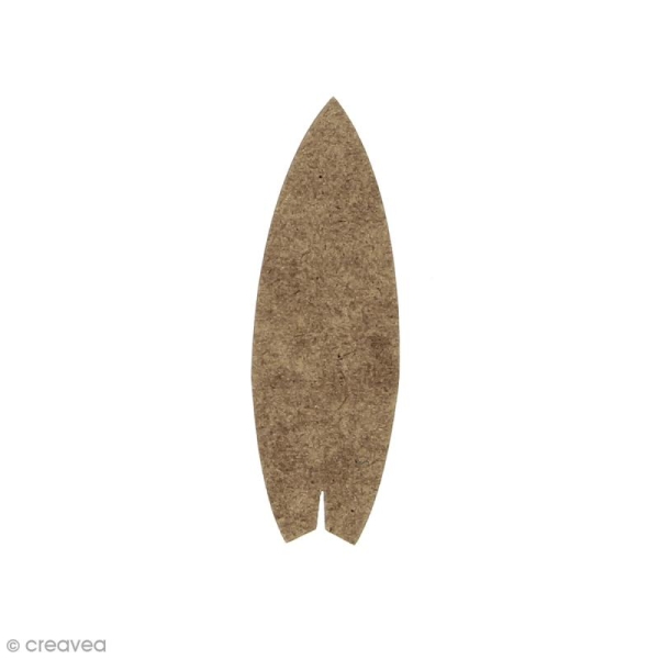 Planche de surf en bois à décorer - 6 x 2 cm - Photo n°1