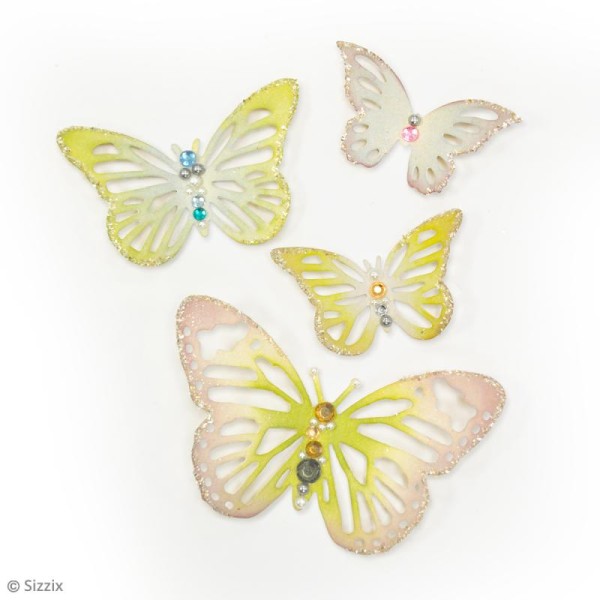 Matrice Sizzix Thinlits - Papillons - 4 pcs - Photo n°2