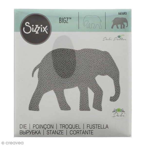 Matrice Sizzix Bigz - Elephant N° 3 - 1 pce - Photo n°1