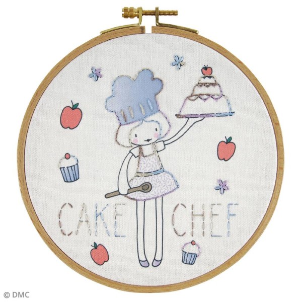 Kit DMC broderie pour enfants - Cake Chef - Photo n°2