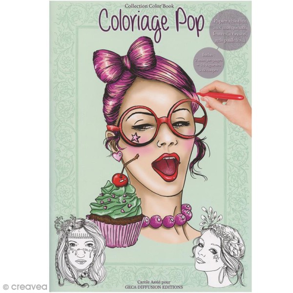 Cahier de coloriage - Coloriage Pop - 29,6 x 20,8 cm - Photo n°1