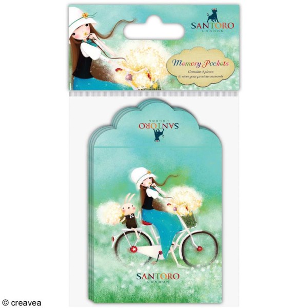 Mini pochettes souvenirs - 7,5 x 9 cm - 8 pcs - Photo n°1