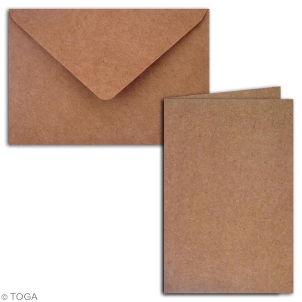 Cartes Doubles avec enveloppes - 10 x 15 cm - 5 pcs - Photo n°2