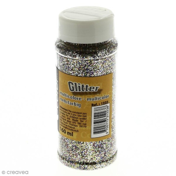 Paillettes Glitter Multicolore - Salière de 160 ml - Photo n°1