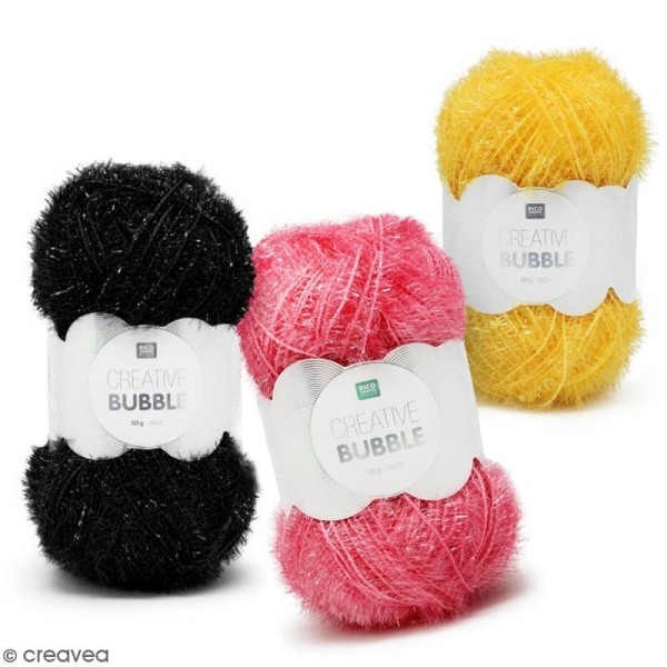 Creative Bubble - Fil à crocheter pour éponge - 50 g - Plusieurs coloris - Photo n°1