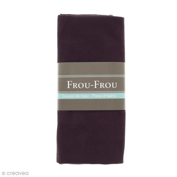 Coupon tissu Suédine - Violet Prune (706) - 160 x 80 cm - Photo n°1