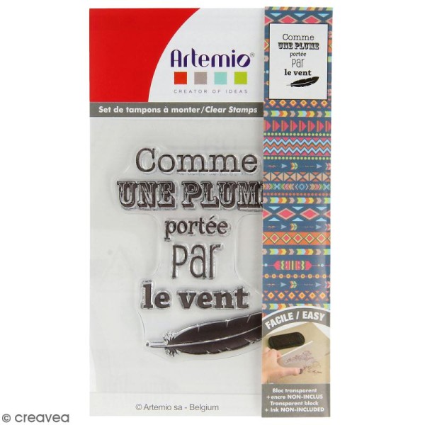 Tampon clear Artemio - Comme une plume - Photo n°1
