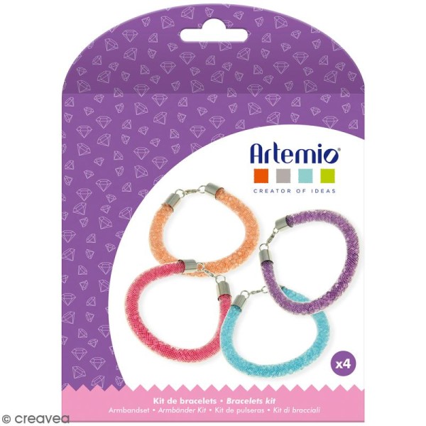 Kit bracelets à perles Artemio - 4 pcs - Photo n°1
