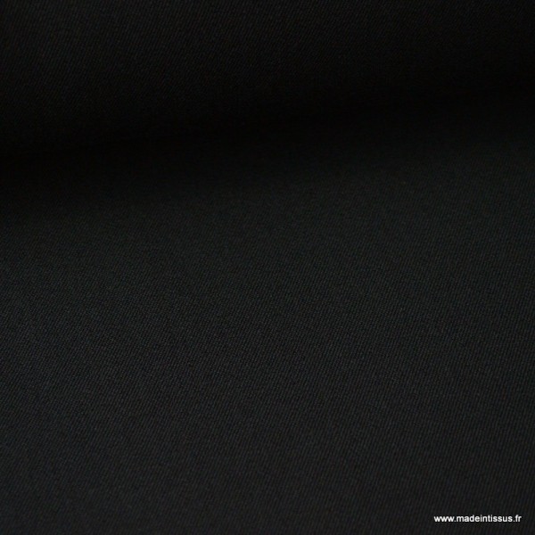 Tissu gabardine bi stretch - Noir - Photo n°2