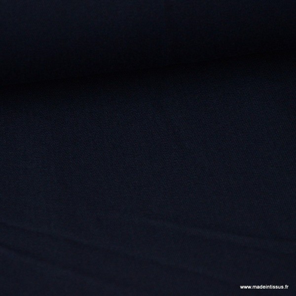 Tissu gabardine bi stretch - Bleu marine - Photo n°2