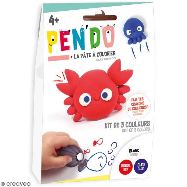 Kit créatif crayons à modeler Pen'Do - Animaux aquatiques - 3 pcs - Photo n°1