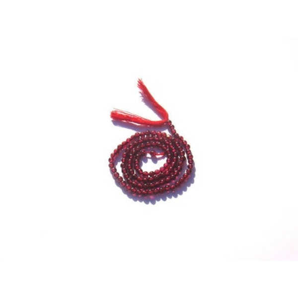Grenat Orissa : 10 MICRO perles 3 MM de diamètre - Photo n°1