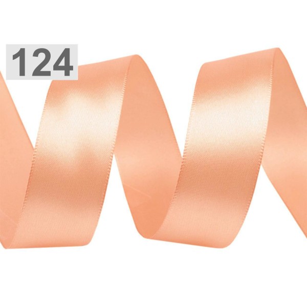 5m 124 Orange Ruban de Satin Paquets Par 5 M de Largeur 25mm, Frontière de Bricolage, Accessoires de - Photo n°1
