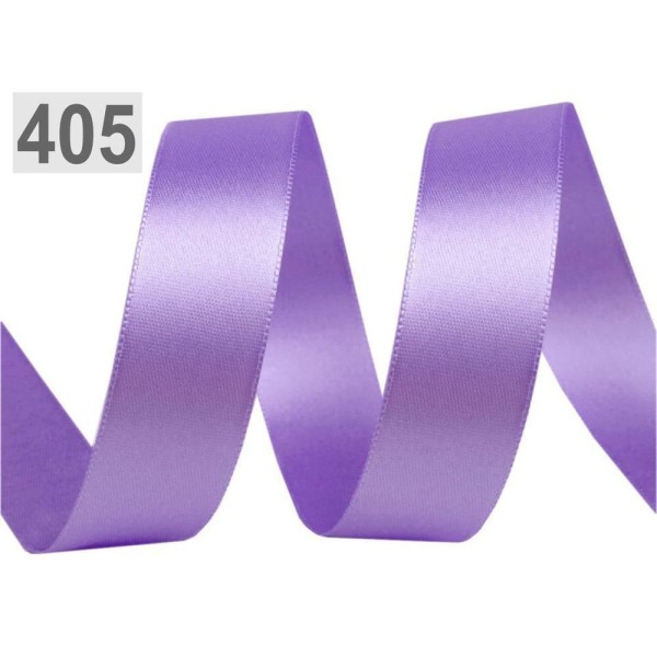 5m 405 Violet Lavande Double Face Ruban de Satin Paquets Par 5 M de Largeur 24mm, Bricolage Cheveux, - Photo n°1