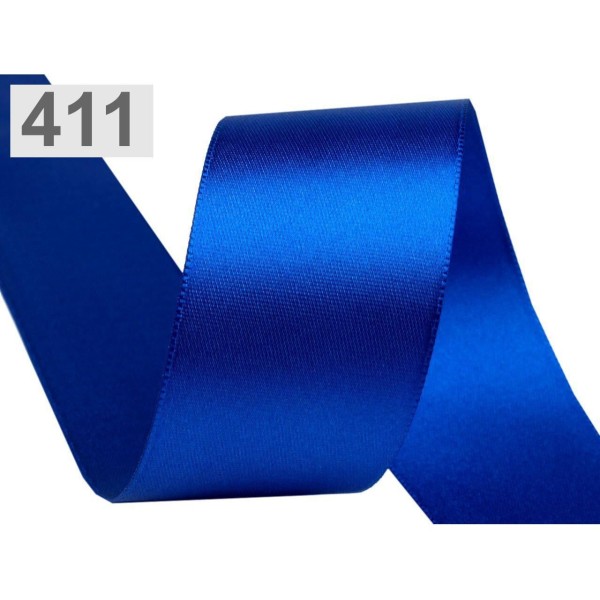 5m 411 Roi Bleu Double Face Ruban de Satin Paquets Par 5 M de Largeur 40mm, Frontière de Bricolage, - Photo n°1