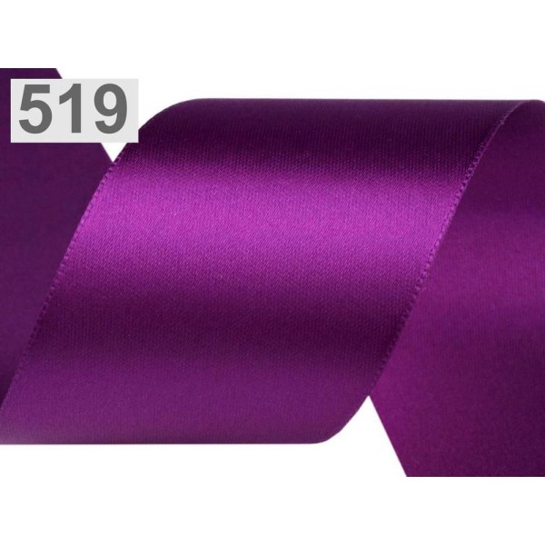 20m 080 519 Violet Geber Double Face Satin Ruban Largeur 50 mm, Frontière de Bricolage, Accessoires - Photo n°1