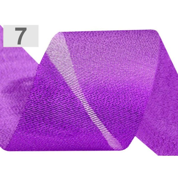 45m 7 Purple Geber Couper le Ruban Largeur 50 mm, Avec Lurex, de l'Artisanat Fournitures, d'Artisana - Photo n°1