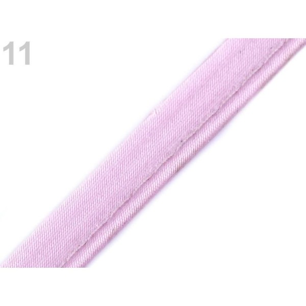 20m 11 plus Léger Satin Violet Biais de l'Insertion de la Tuyauterie Largeur 10mm, Accessoires de Ch - Photo n°1