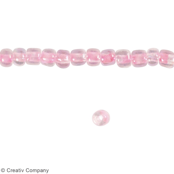 Perles de rocaille - Différents coloris - 4 mm - 25 gr - Photo n°2