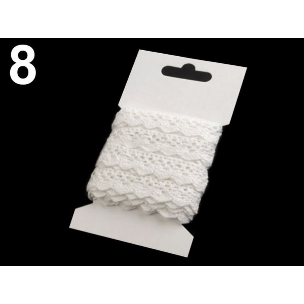 1card Blanc cassé en Coton Dentelle Garniture Largeur 15mm, Et de la Literie, de Madère, de la Merce - Photo n°1
