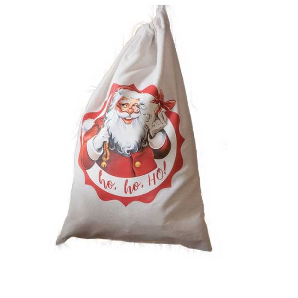 Grand sac, Hotte du Père Noël 40 cm x 59 cm - Photo n°1