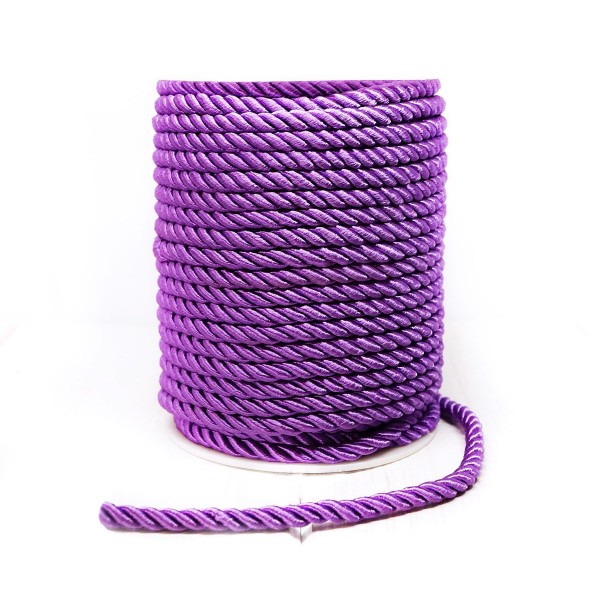 4,6 m 15ft 5yds Violet corde en Nylon de Décoration de Broderie Garniture Tressée Brillant tour de c - Photo n°1