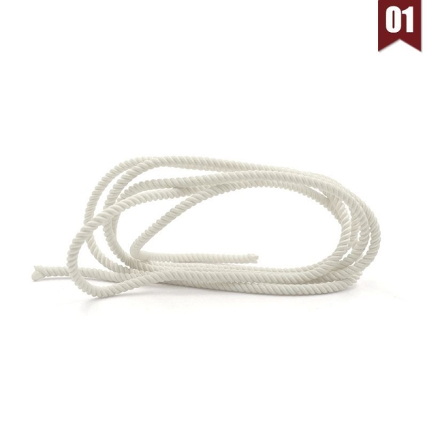 1m 3.3 ft 1.1 m en Blanc corde en Nylon de Décoration de Broderie Garniture Tressée tour de cou Fil - Photo n°1