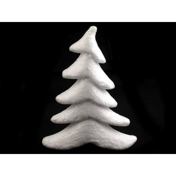 1pc Blanc de Bricolage mousse de Polystyrène Arbre 16x20cm, le Thème de Noël, des Fournitures d'Arti - Photo n°1