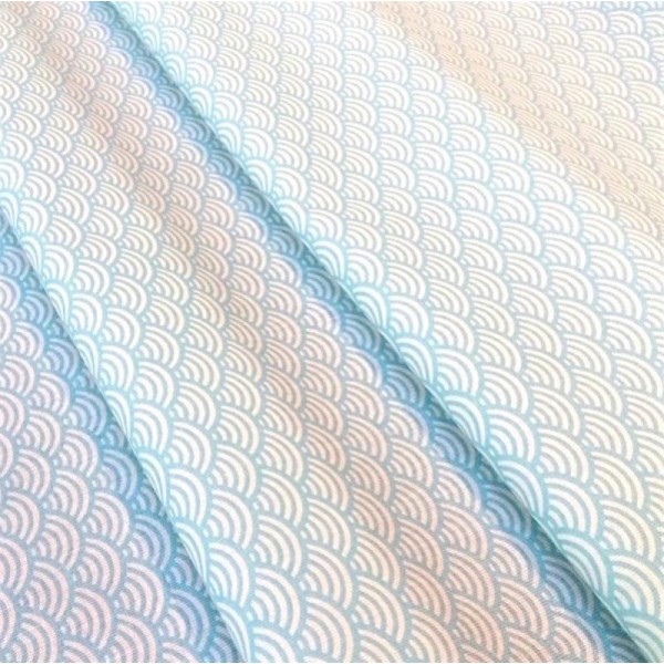 Coupon tissu Sushis ciel - 50 x 50 cm - Photo n°2